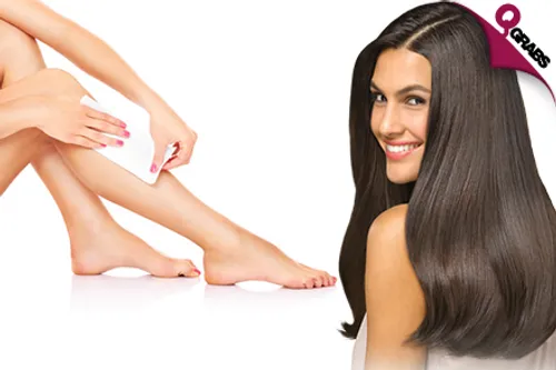 For QR99 Enjoy a Hot Oil Treatment & Blow Dry OR for QR199 Get a Full Body Waxing! (QR280/QR535 Value)